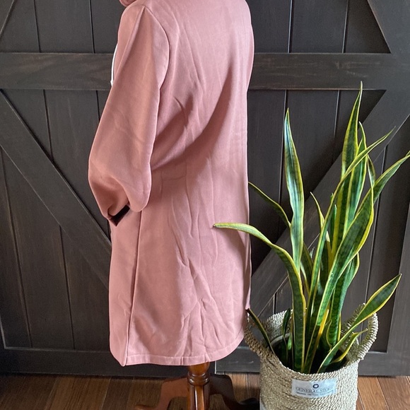 Exclusive Large mauve pedal soft NWT Long zip up hoodie - Picture 6 of 8